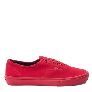 Red Vans Authentic